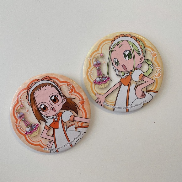 Ojamajo Doremi Large Pin Badges Set of 2 - Picture 2 of 3